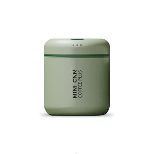 watchget Portable Mini Airtight Coffee Canister for 1cup Stainless Steel Coffee Bean Storage with CO2 Releasing Valves Compact and TravelFriendly Container for 1oz30g Beans Grounds Green