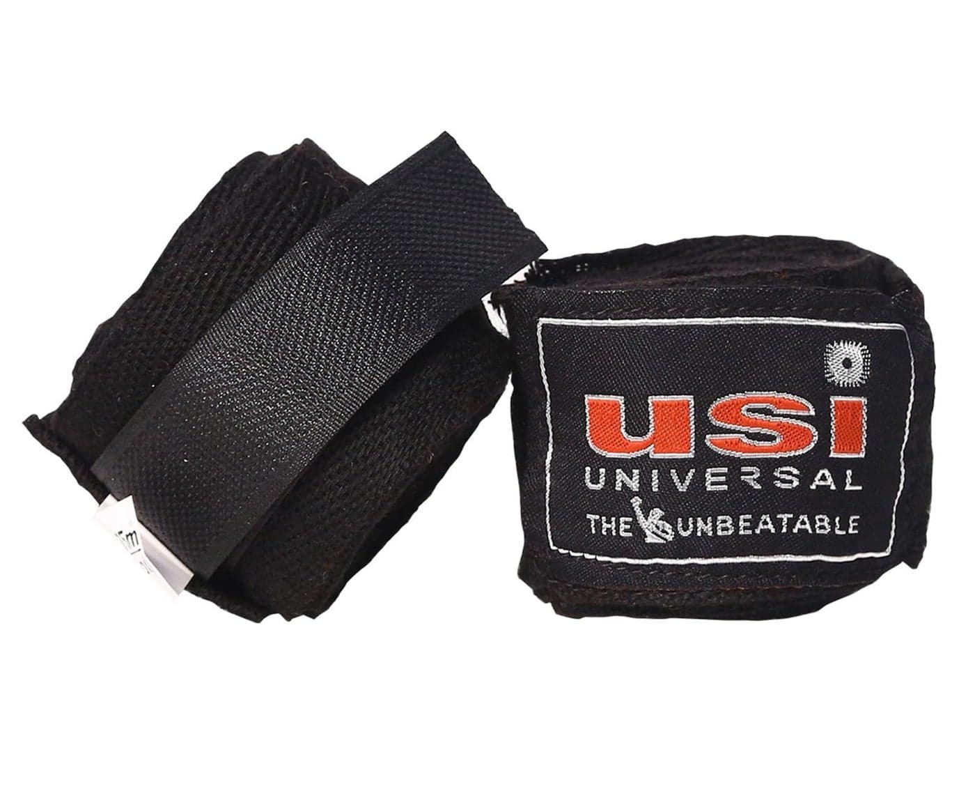USI UNIVERSAL Boxing Hand Wraps Pack of 1 Pairs, Hand Wraps for Boxing Martial Arts MMA Inner Hand Wraps/Bands for Punching Length 2.75m (108"), Black