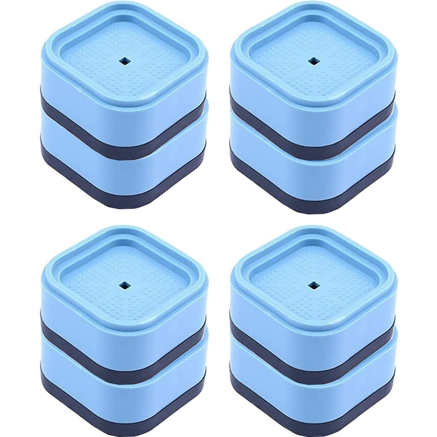 HEXONIQ AntiVibration Pads Noise Reduction Washer Pedestals Washer Foot Pads Shock Noise Cancelling Washing Machine Support Pack of 8