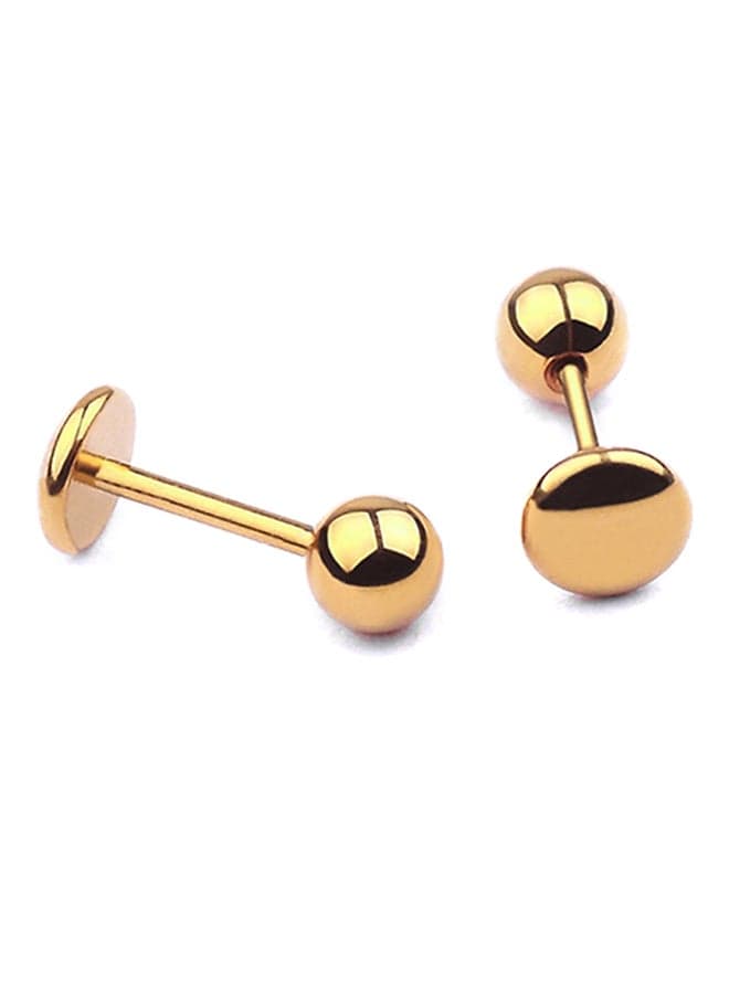 Steel Helix Tragus Barbell Stud Earrings
