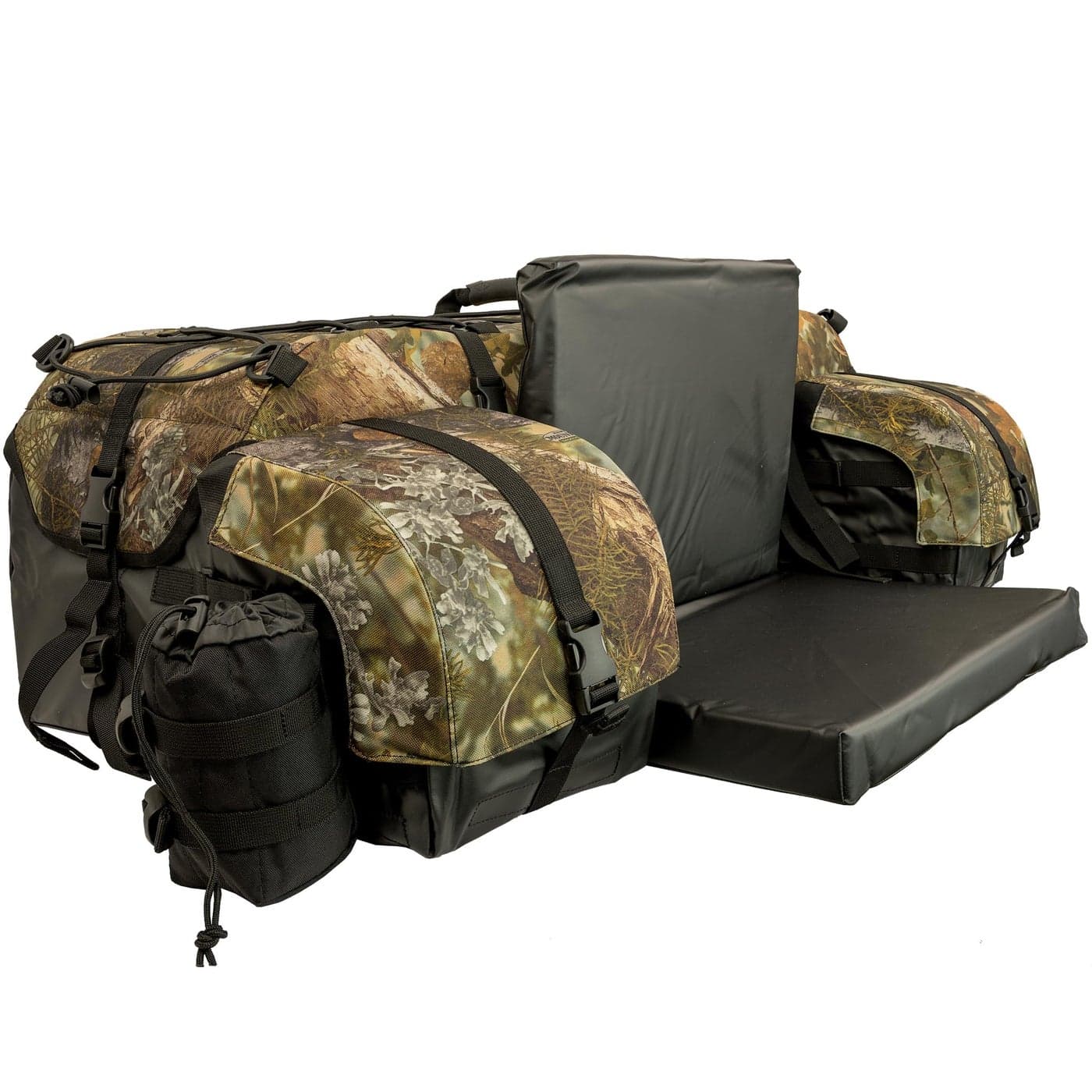 ATV TEK Arch Series Oversized Rear Rack Utility Pack Padded ATV Cargo Bag Kings Mountain Shadow Camo