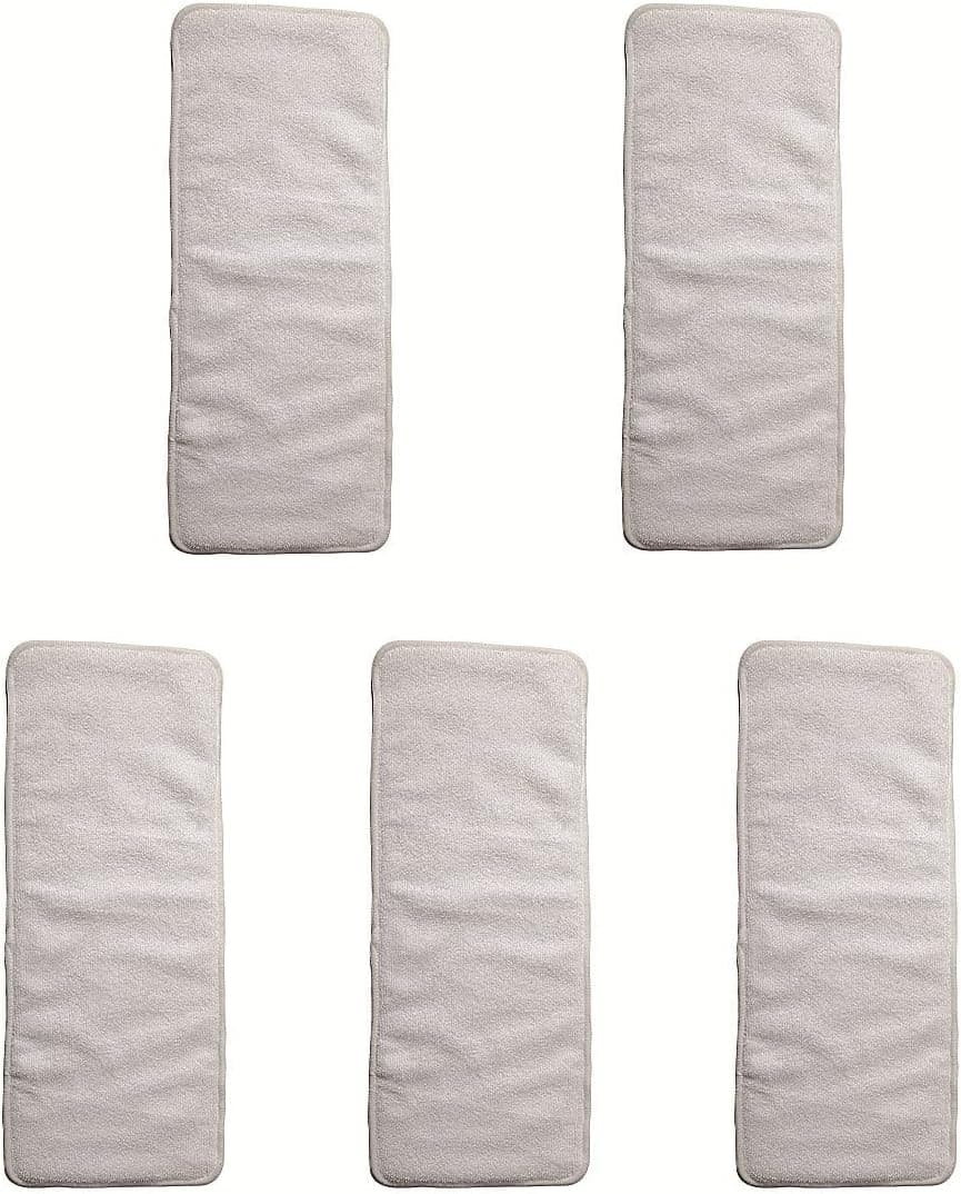 5 Pieces Microfiber Inserts for Cloth Incontinence Underwears and Adult Cloth Diapers4 Layers78 X 192 Inches