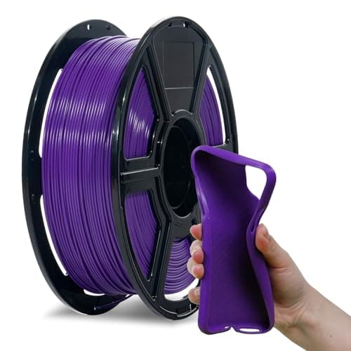 Flashforge PLA Flexible 175 mm 3D Printer Filament 3D Printing Filaments 1kg SpoolDimensional Accuracy 002mm Environmental Friendliness no Smoke and no Odor Purple PLA Flexible