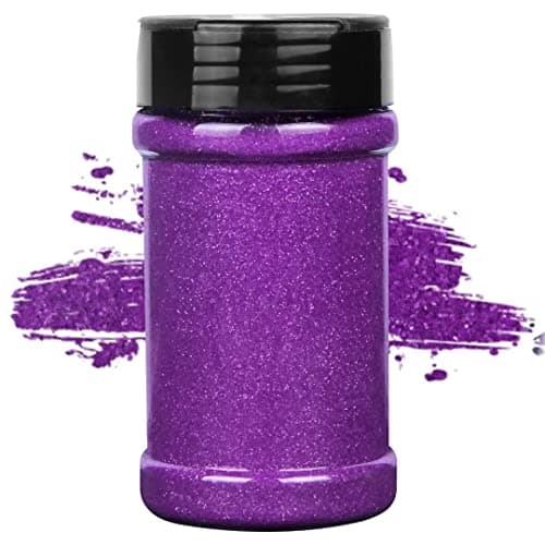TORC Purple Fine Glitter 4 oz Glitter Powder for Tumblers Resin Crafts Slime Cosmetic Nail Painting Festival Decoration