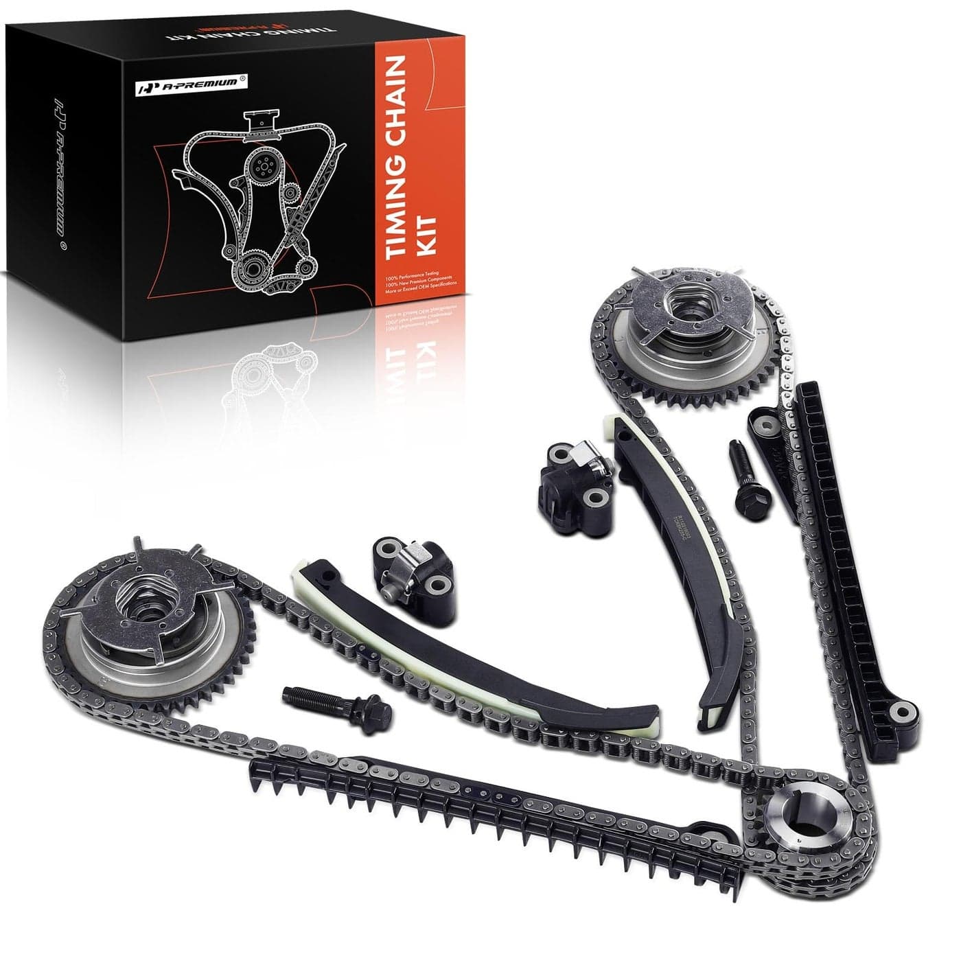 APremium 13PCS Engine Timing Chain Kit WTensioner More fit SOHC 8Cyl 54L Compatible with Ford Expedition 20052014 F150 20052010 F250 F350 Super Duty 0510 Lincoln Navigator Mark LT