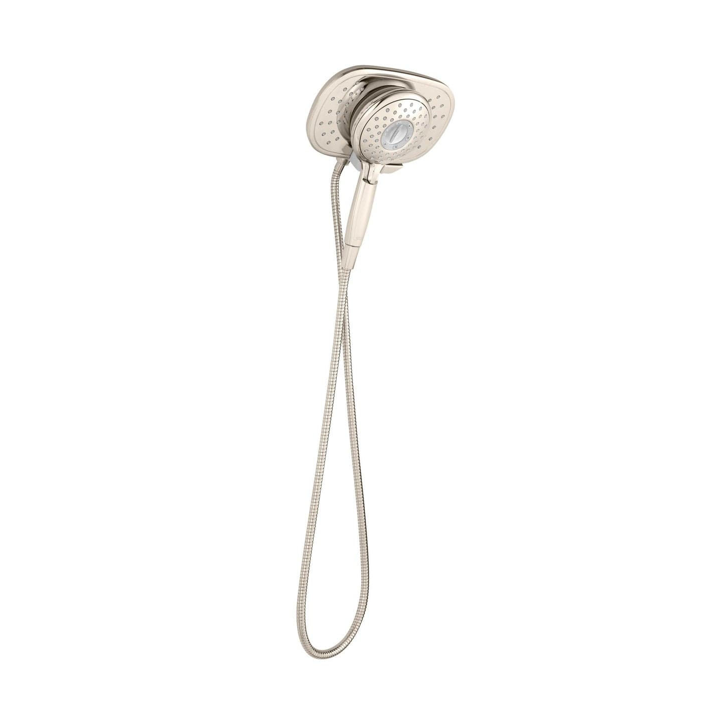 American Standard 9038254013 Spectra Plus Duo 4Function 2in1 Handheld and Fixed Shower Head 18 GPM Polished Nickel