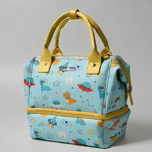 StarAndDaisy Baby Bag for Mothers Travel/Diaper Bags for Mom with Insulated Compartment/Diaper Bag for Mothers for Travel & Multiple Pockets, 12L Capacity- Dinosaur Print