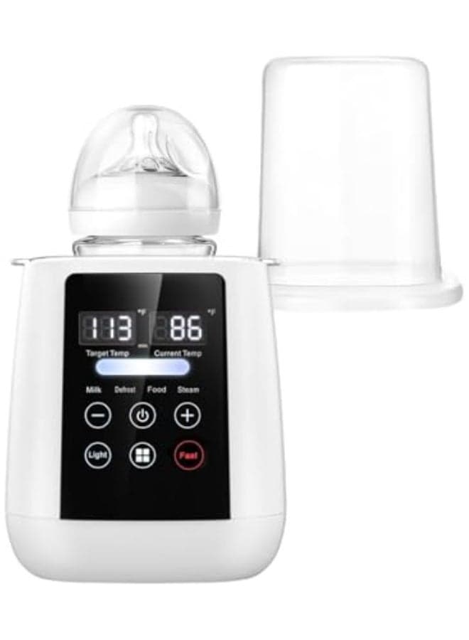 MarlaMall Baby Bottle Warmer, 9-in-1 Fast Baby Milk Warmer 48H Thermostat Food Heater Breastmilk Thaw Formula Water Warming Steamer IMD LED Display Accurate Temperature Control Steamer for All Bottles