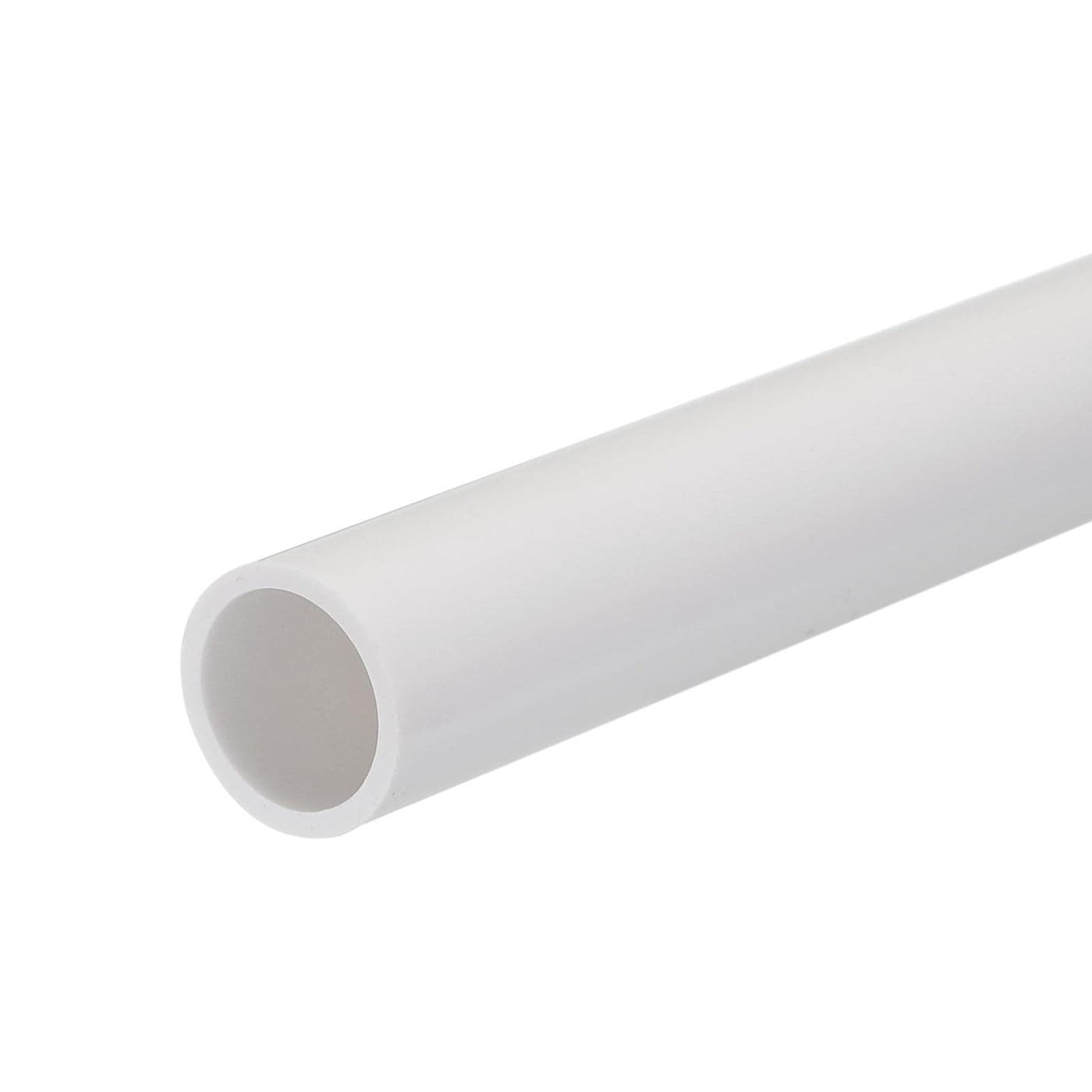 MECCANIXITY PVC Rigid Tube Round Pipe Tubing Hardware Tubing 16mm ID 20mm OD 20cm8 Length White High Impact for Water Pipe Crafts
