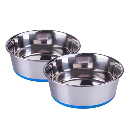 Pets Empire Pet Feeder for Dogs & Cats | Dog Bowl Stand for Dogs | Stainless Steel Food and Water Bowls with Iron Stand | Dog Bowls Large Size | X-Large |(1600 ml X 2 Bowl)