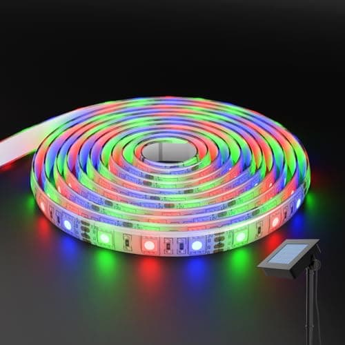 Lifelong Plastic Solar Outdoor RGB 3 Meter Strip Light for Garden & Home Decor, Balcony, Wall, Patio, Terrace Work Well for Parties or Festive Decoration Light |1200 mAh Battery|Waterproof IP65