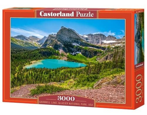 CASTORLAND 3000 Piece Jigsaw Puzzles Grinnell Lake Glacier National Park USA Majestic Landscape Adult Puzzle C3007162