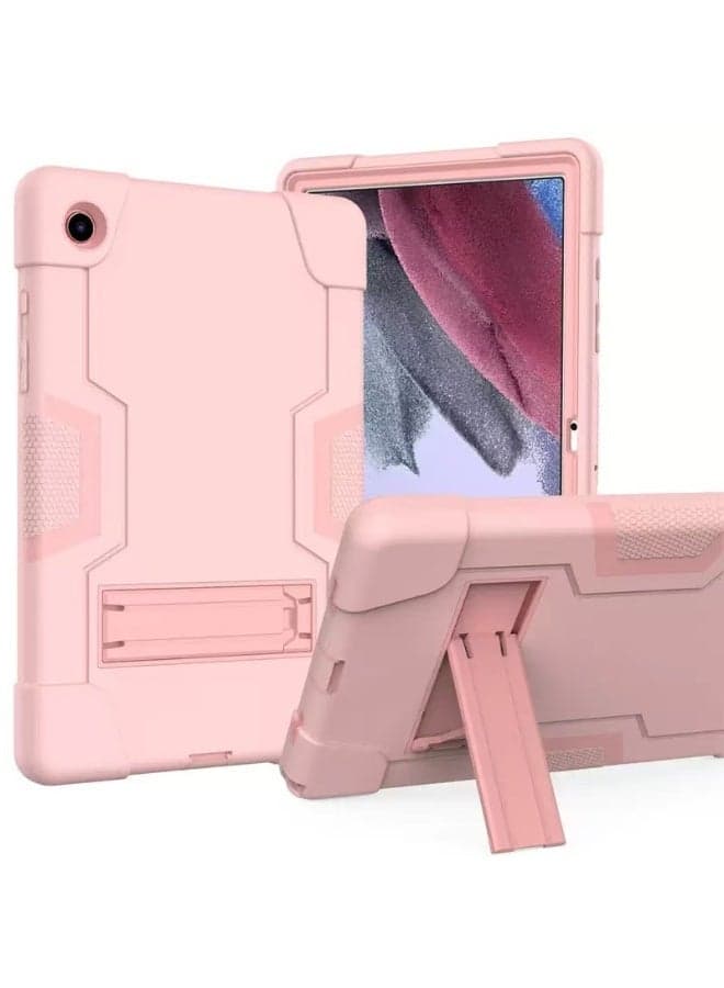 Samsung Galaxy Tab A7 Lite Case 8.7 inch 2021, 3-Layer Shockproof Rugged Protective Cover with Stand for Tab A7 Lite 8.7 Tablet SM-T220/T225 for Kids,ROSEGOLD