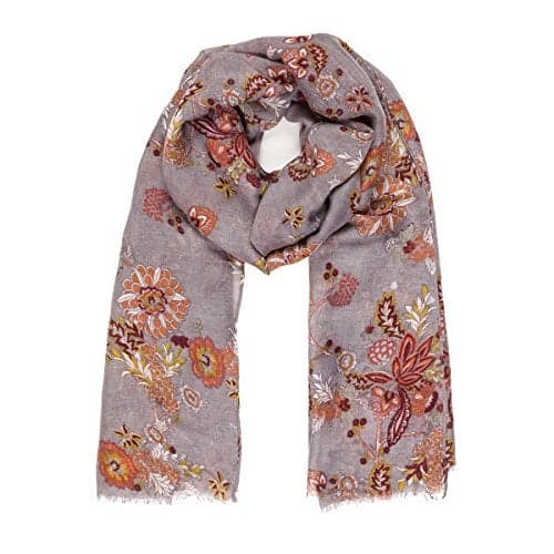 MELIFLUOS DESIGNED IN SPAIN Scarf for Women Lightweight Paisley Fashion for Summer Fall Scarves Shawl Wrap (NF47-4)