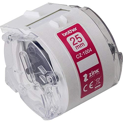 Brother CZ1004 Continuous Length 1IN 10IN 25 MM Wide X 164 FT 5 M Long Label ROLL FEAT