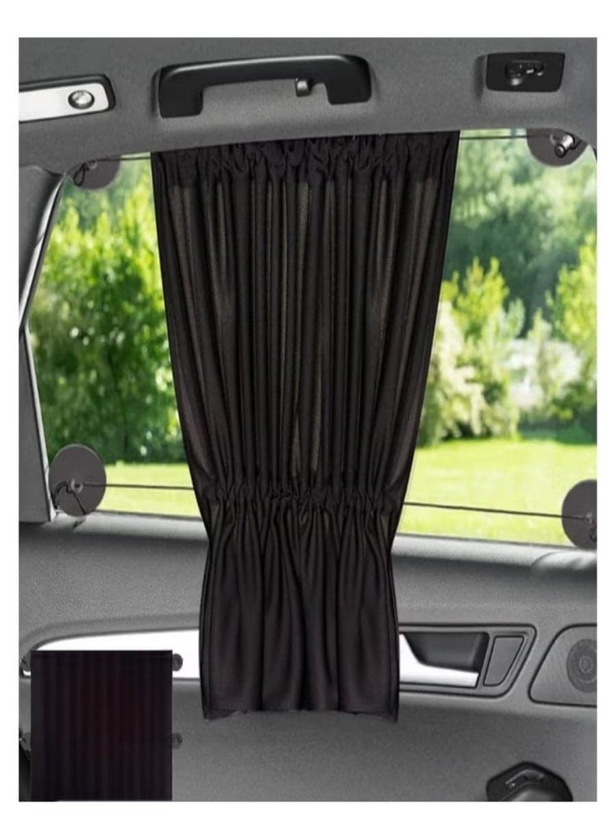 2 pieces of car side window sunshade, side window privacy, sun protection, shading, heat insulation, suction cup, car curtains, car interior heat insulation curtains, separate car rear windows, bloc