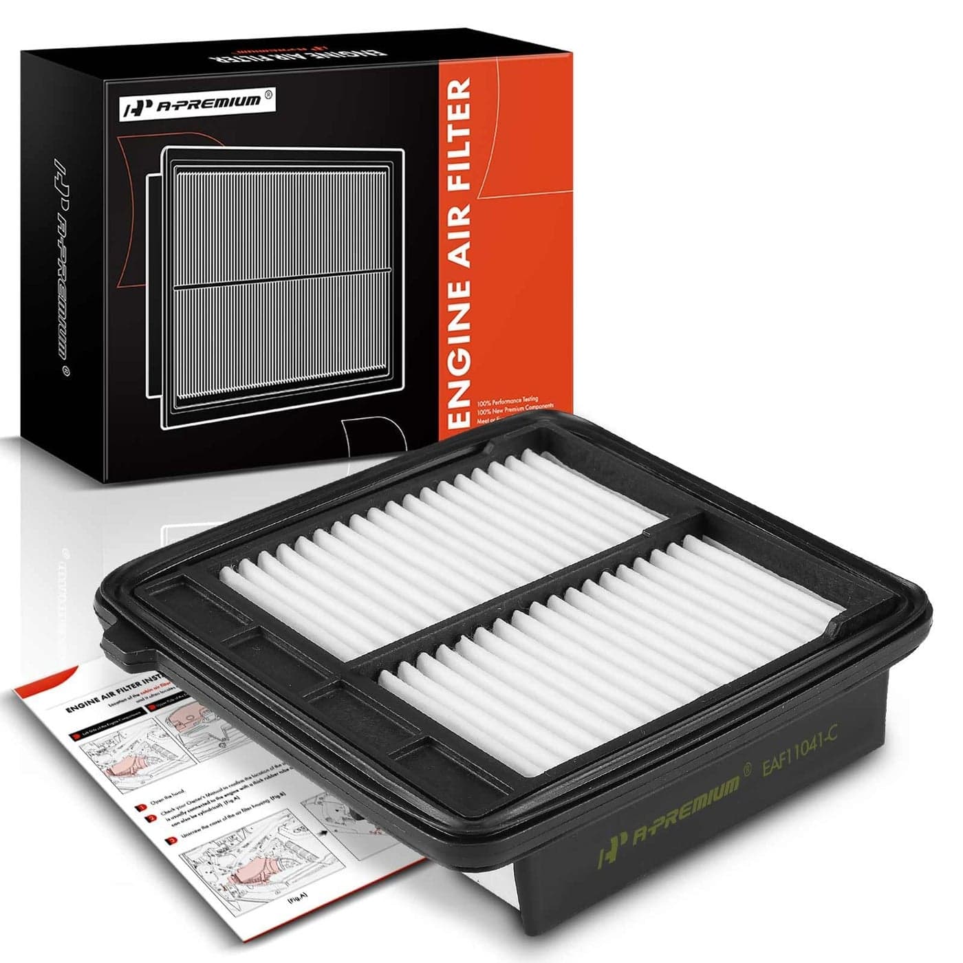 APremium Engine Air Filter Compatible with Honda CRZ CRZ 2011 2012 2013 2014 2015 2016 15L Replace 17220RTW000