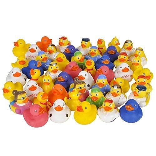 Rhode Island Novelty 2 Inch Rubber Ducky Assortment 50 Pieces per Order