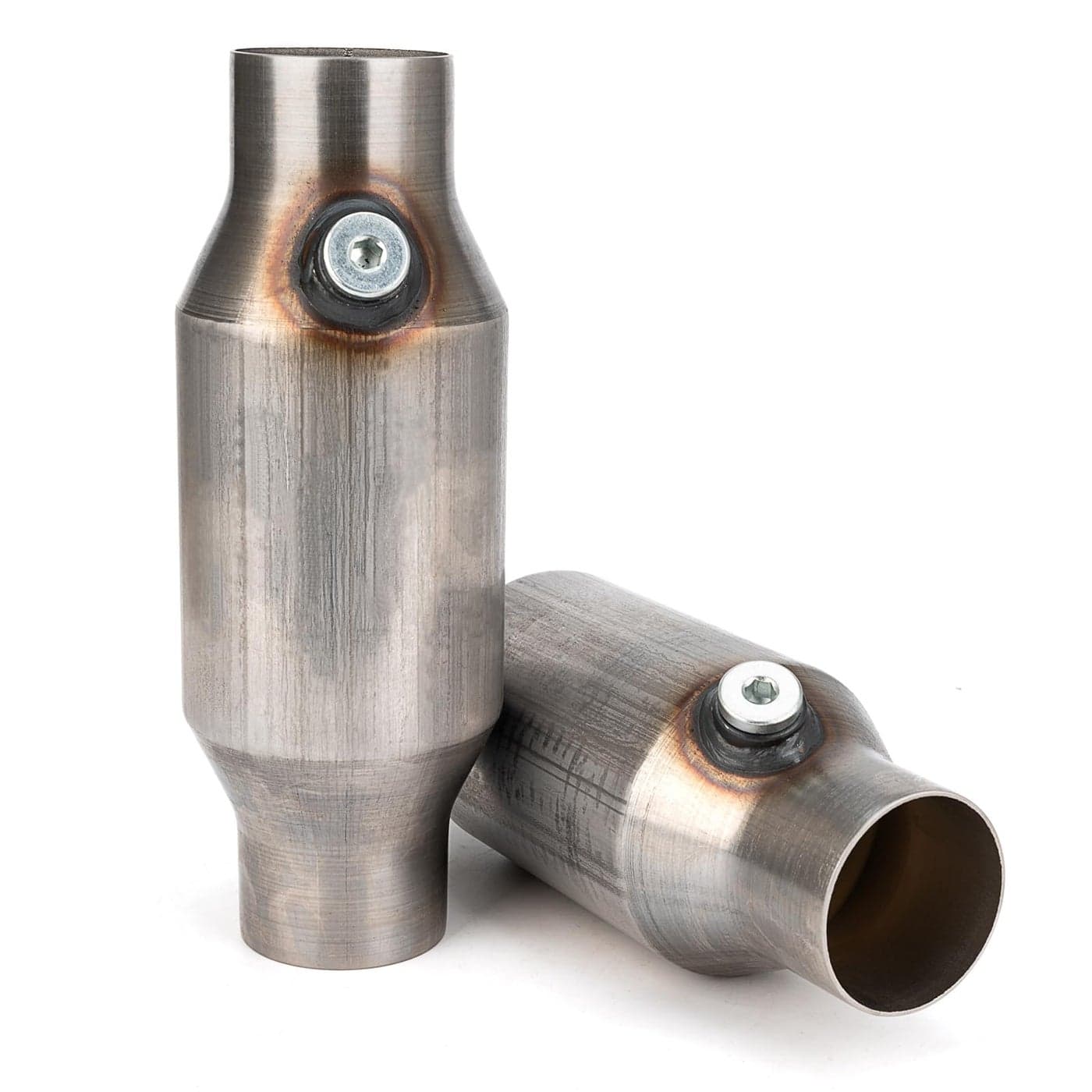 FOMIUZY 25 Inch InletOutlet Universal High Flow Front Catalytic Converter DirectFit with O2 PortEPA Compliant