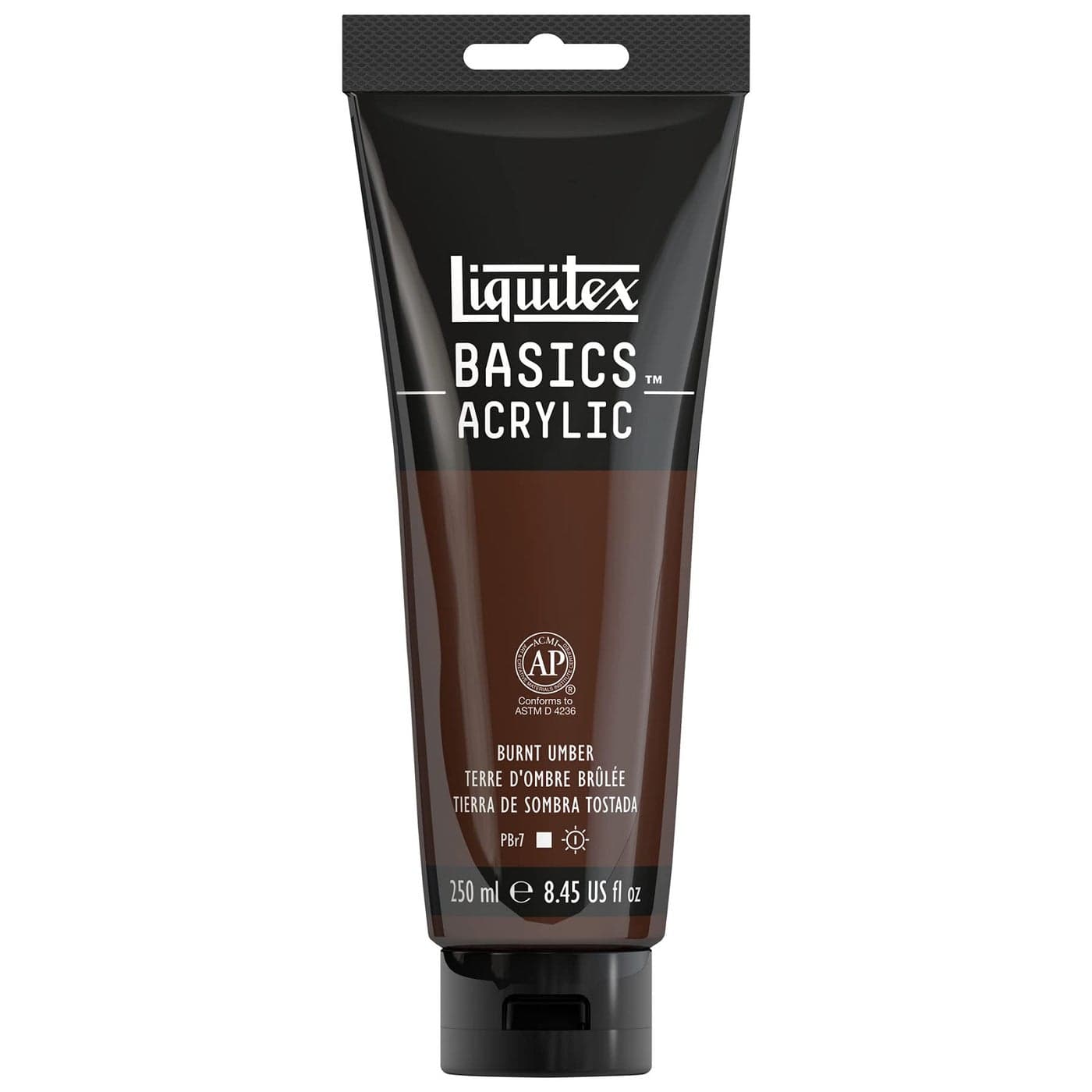 Liquitex BASICS Acrylic Paint 250ml 85oz Tube Burnt Umber