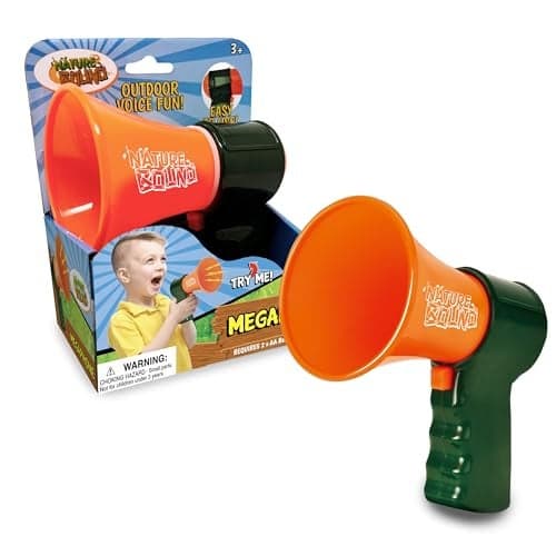 Nature Bound Megaphone for Kids 75 Voice Amplifier Perfect for Camping Hiking Spy Play and Outdoor Adventures