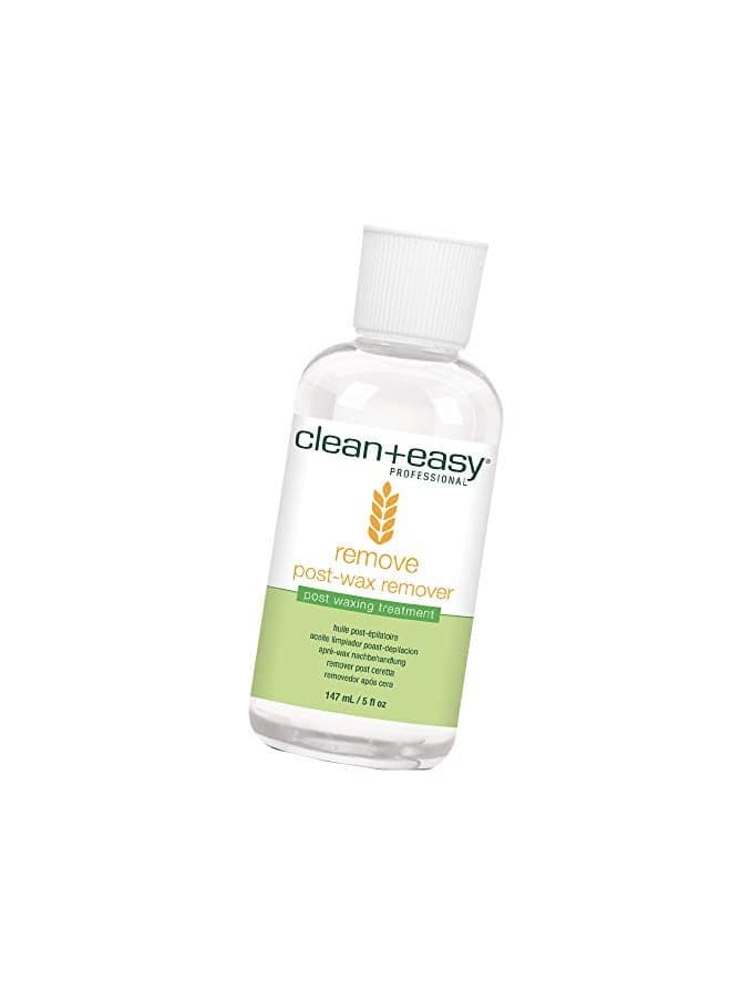 Clean + Easy Remove - After Wax Remover for the Skin with Wheat Germ Oil, Post Waxing Cleanser, 5 oz