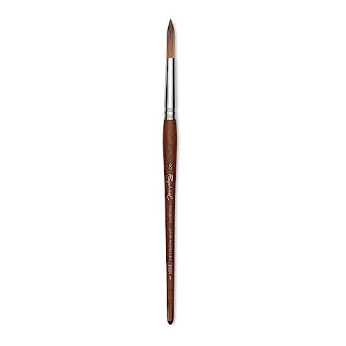 Raphael Precision 8504 Short Handle Brush, Round, 8, Natural