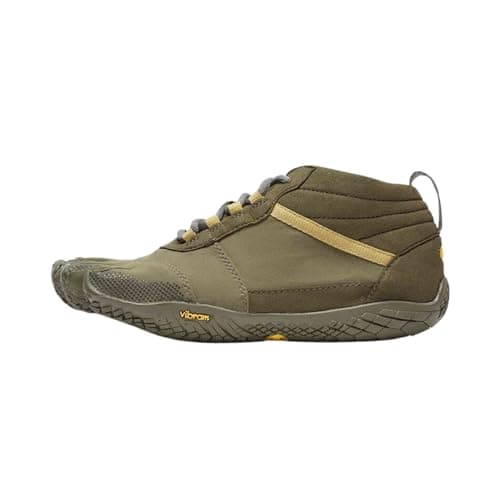 Vibram Men’s FiveFingers V-Trek Trail Hiking Shoes – Minimalist Outdoor Footwear with Wool Blend Upper, Megagrip Outsole, Lightweight, Durable for Trekking, Military, 40 EU / 8 - 8.5 US