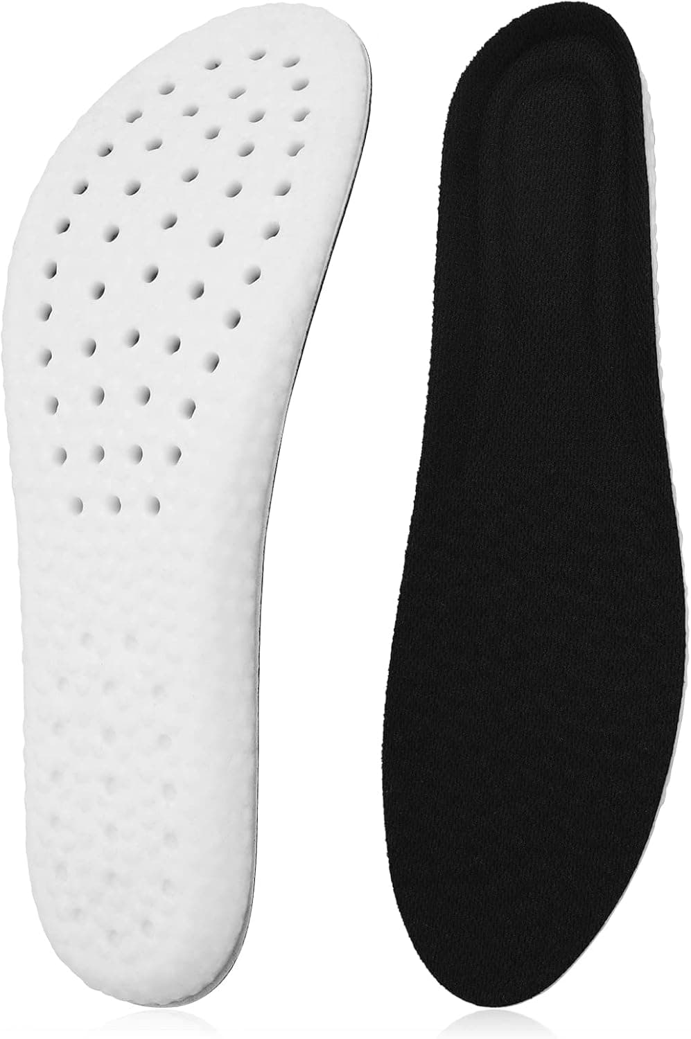 WLLHYF 1 Pairs Memory Foam Shoe Insoles, Shock Absorption Inserts Arch Support Cushioning Sports Insoles Soft Comfortable Replacement Insoles for Men Women Relieve Foot Pain