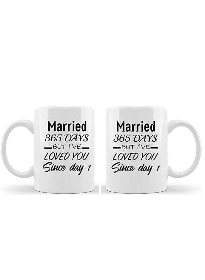 Happy Anniversary Couple Mug Gifts | Best Anniversary MUG | Wedding Anniversary Mug | Anniversary Couple Mug| COFFEE MUG - Set of 2 Pcs (Design 6)