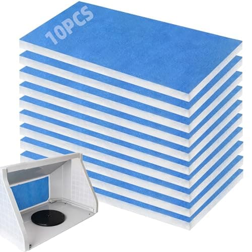 U0U 10 Pieces Paint Booth Filters,Portable Spray Booth Filter, Paint Booth Exhaust Filters for Replace Airbrush Spray Booths Paint Booth