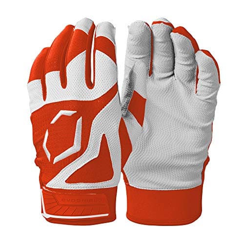 EvoShield SRZ1 Youth Batting Gloves Orange Youth Medium
