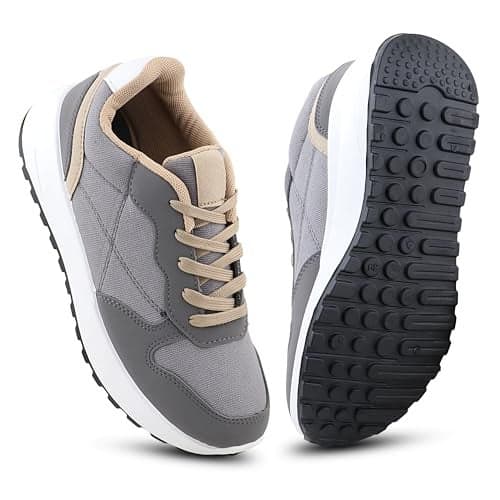FUEL Neostep Trendy Comfortable & Casual Sports Shoes for Men and Boy (Grey,5UK)