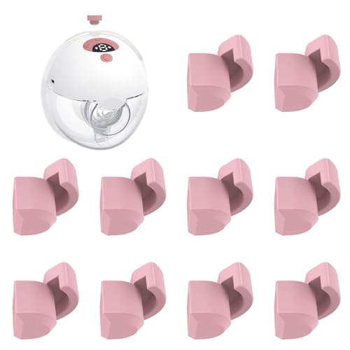 10PCS Spout Cap Compatible with Momcozy M5 Wearable Breastpump Dustproof Keep Clean Prevents Leaks Silicone Spout Cover Fit for M5 Pumps Breast Pump Replacement Parts