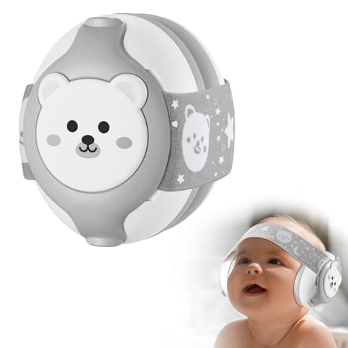 YomauiYee Baby HeadphonesInfant Ear Protection for Babies 036 MonthsInfant Earmuffs with Little Bear Design Noise Cancelling Headphones for Improves SleepBaby Travel Essentials for Outdoor