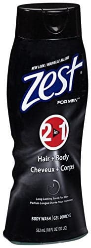 Zest 2 in 1 Hair Body Wash for Men 18 oz