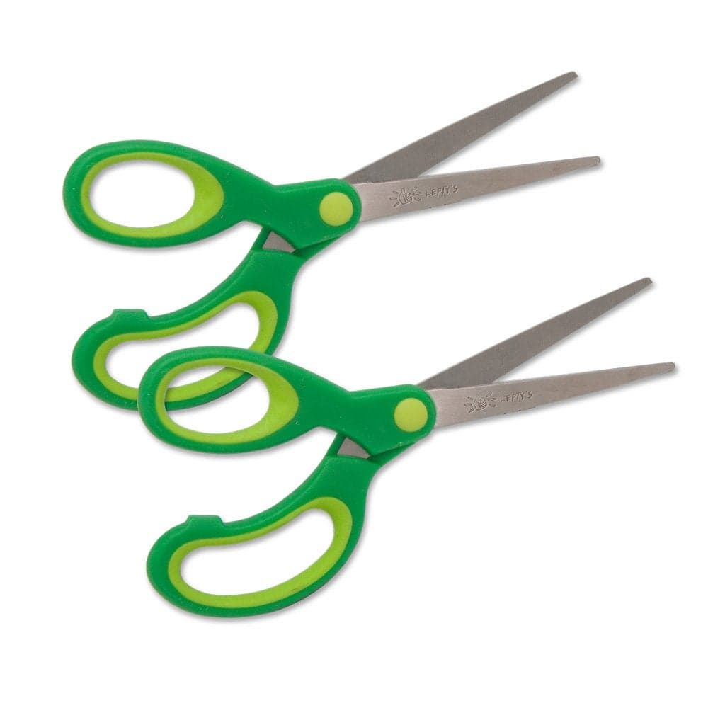 Leftys Youth Sized True Lefthanded Scissors with Pointed Tips Pack of 2