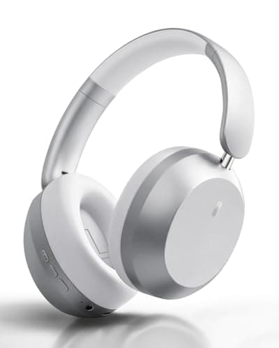 Wentronic Y05 Wireless Bluetooth Over-Ear Headphones – Noise Cancelling & Active Hi-Res Sound, 48H Playtime, Soft Comfort Earcups, Feel the Music Everywhere, Works with Android, iOS & PC, Silver