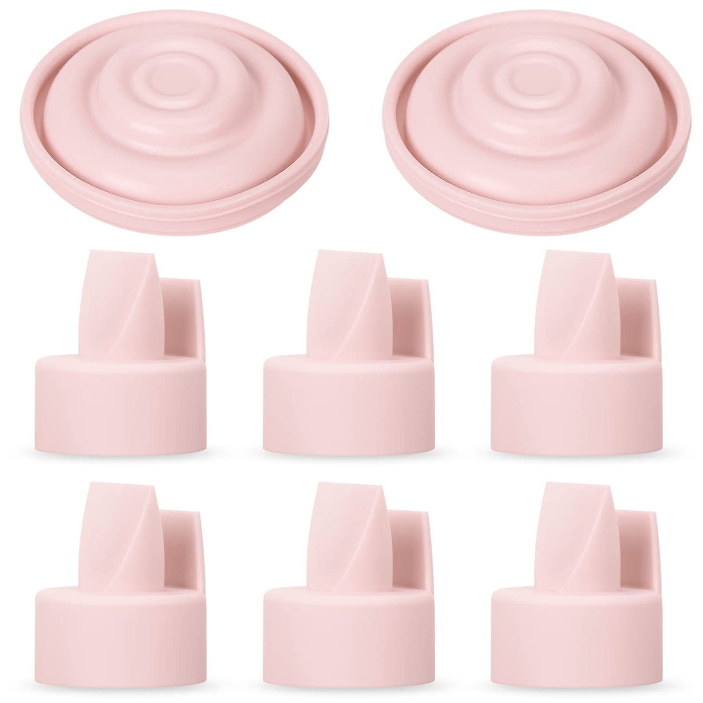 8Count Papablic Duckbill Valves and Silicone Membrane Compatible with Spectra S1 S2 and 9 Plus Breastpumps Not Original Spectra Pump Parts BPADEHP Free Pink