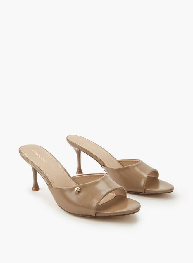 Women Flared Heel Sandals