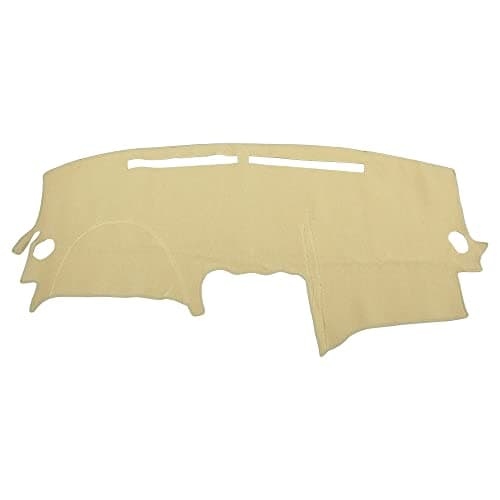 X AUTOHAUX Car Dashboard Cover Beige Polyester Non-Slip Mat Protector Carpet Sun Proof for Nissan Altima 2007-2012