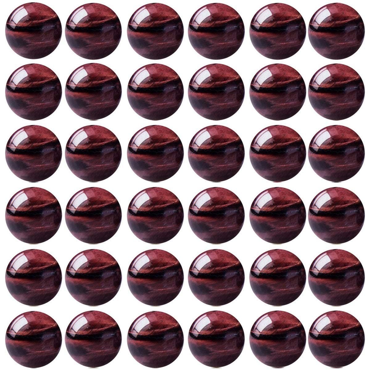 Natural Stone Beads 100pcs 10mm Red Tiger Eye Round Genuine Real Stone Beading Loose Gemstone Hole Size 1mm DIY Charm Smooth Beads for Bracelet Necklace Earrings Jewelry Making Red Tiger Eye10mm