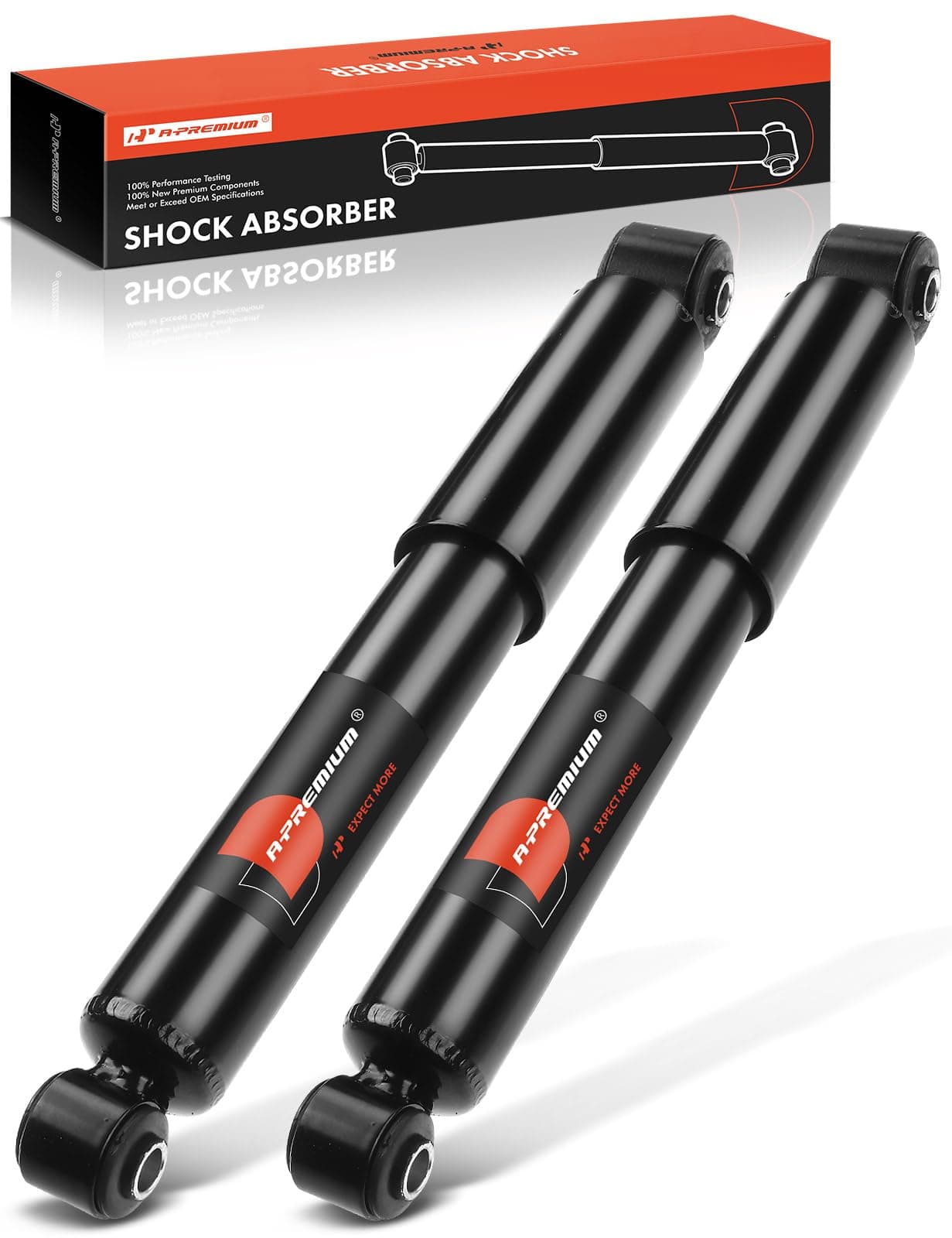 A-Premium Rear Shock Absorber Struts Compatible with Hyundai Elantra 2011-2016, Elantra GT 2013-2017, Veloster 2012-2015 & Kia Forte 2014-2018, Forte5 2014-2018, Rio 2012-2017