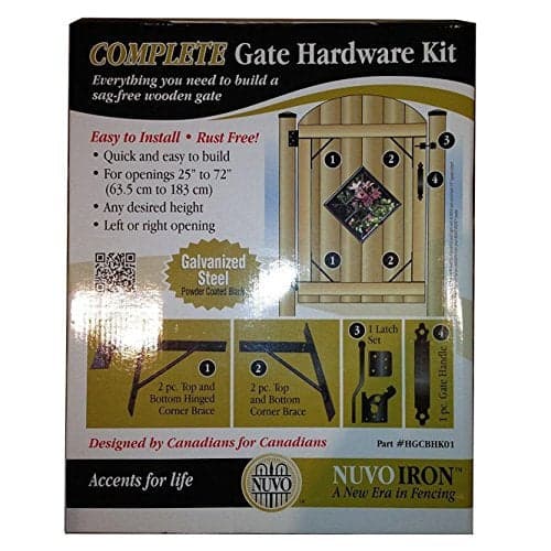 Nuvo Iron Heavy Duty Gate Corner Frame Brace Kit
