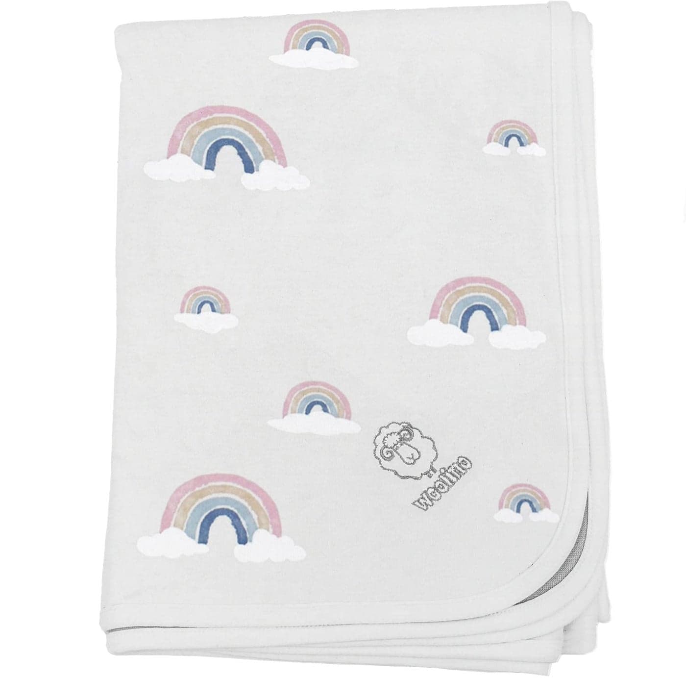 Woolino Toddler Blanket Merino Wool and Organic Cotton Baby Blanket for Girls and Boys 4 Season 525 x 40 Nightsky