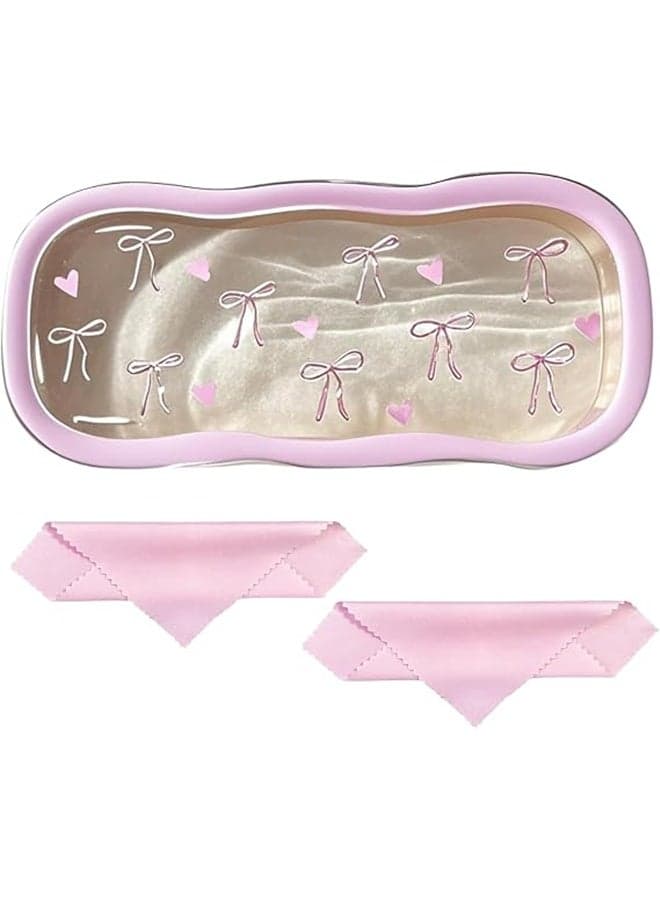 Glasses Case Hard Shell, Clear Eyeglass Case, Cute Holder for Sunglasses and Reading Glasses