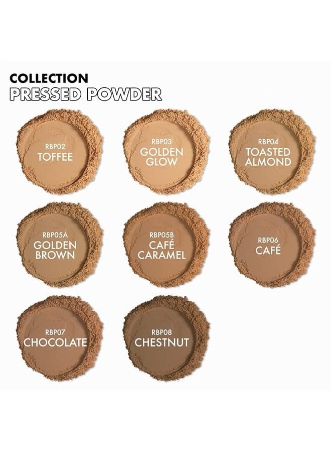 No More Blemish Face Powder with Salicylic Acid Korean Makeup Matte Finish Full Coverage Pressed Powder (Golden Glow)