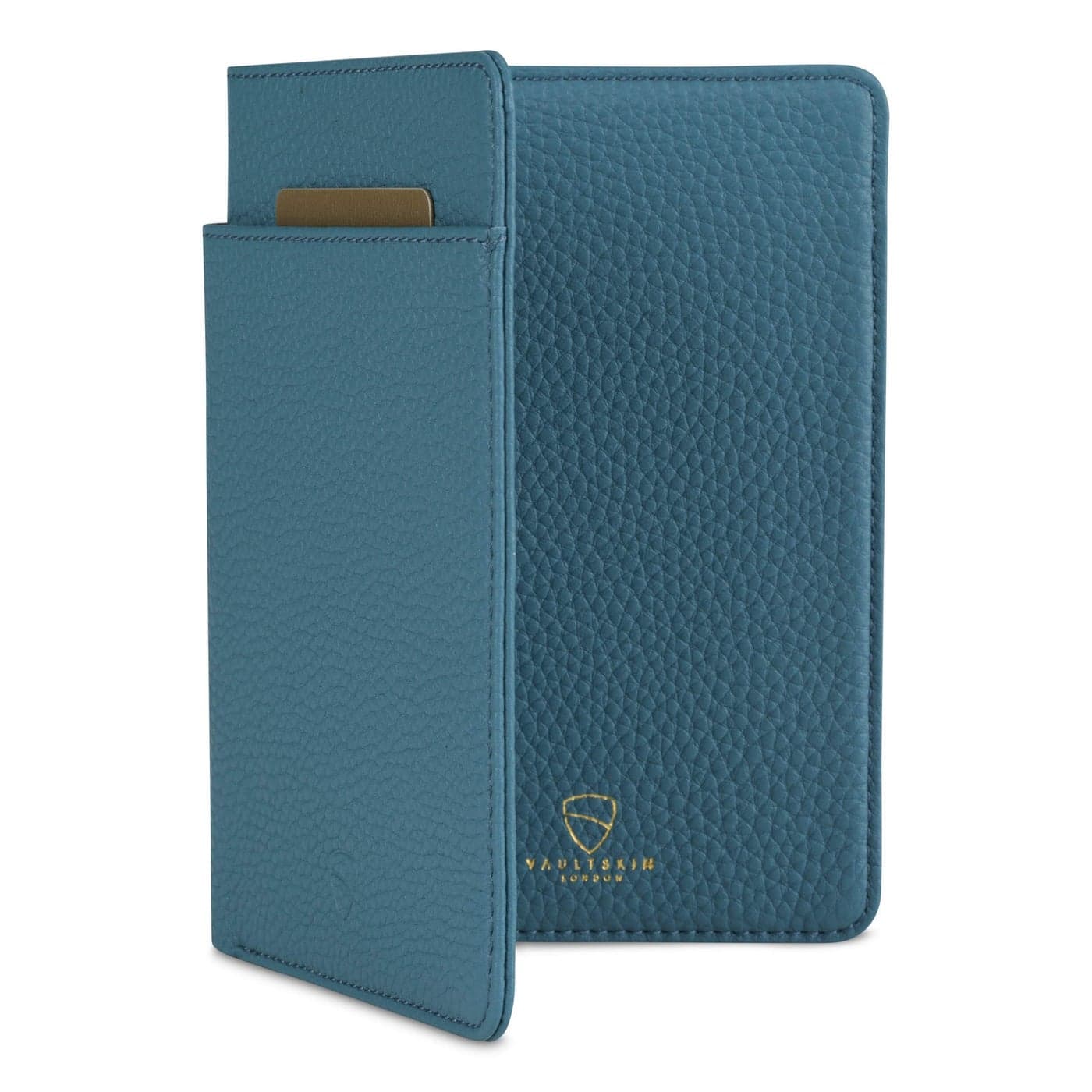 Vaultskin KENSINGTON Passport and Vaccine Card Holder for Travel with RFID Blocking, Leather Card Case Cover for Men and Women