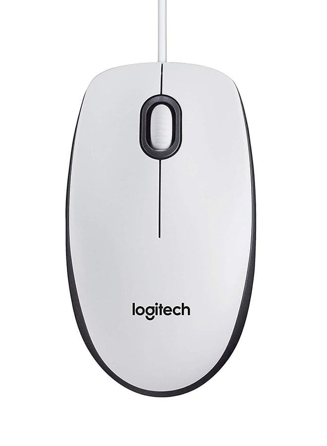 M100 Wired USB Mouse White
