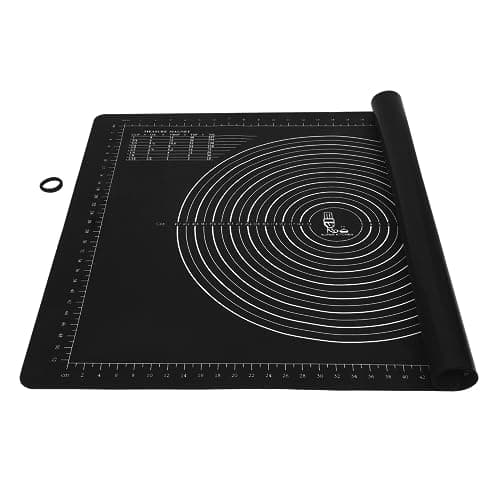 NonSlip Silicone Pastry Mat Jumbo 31by 24 for Non Stick Baking Mats TableCountertop Placemats Dough Rolling KneadingFondantPie Crust Pad by Super Kitchen